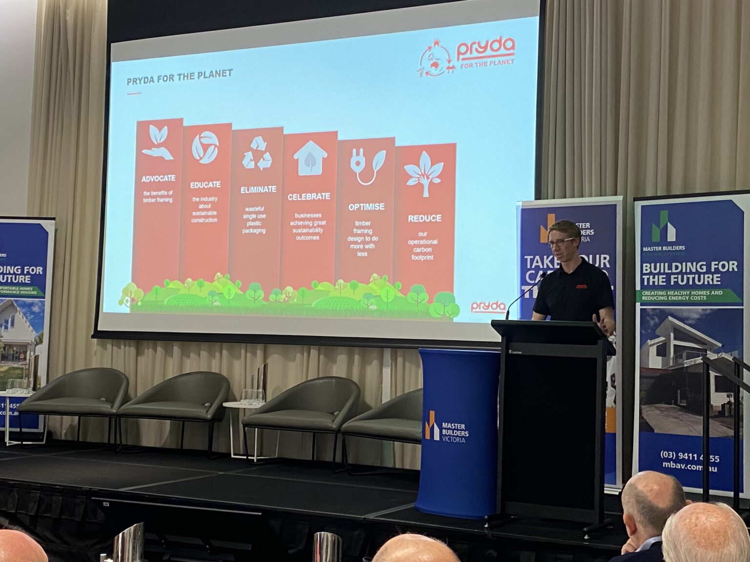 Pryda sponsors Master Builders Victoria Green Living Conference - Pryda
