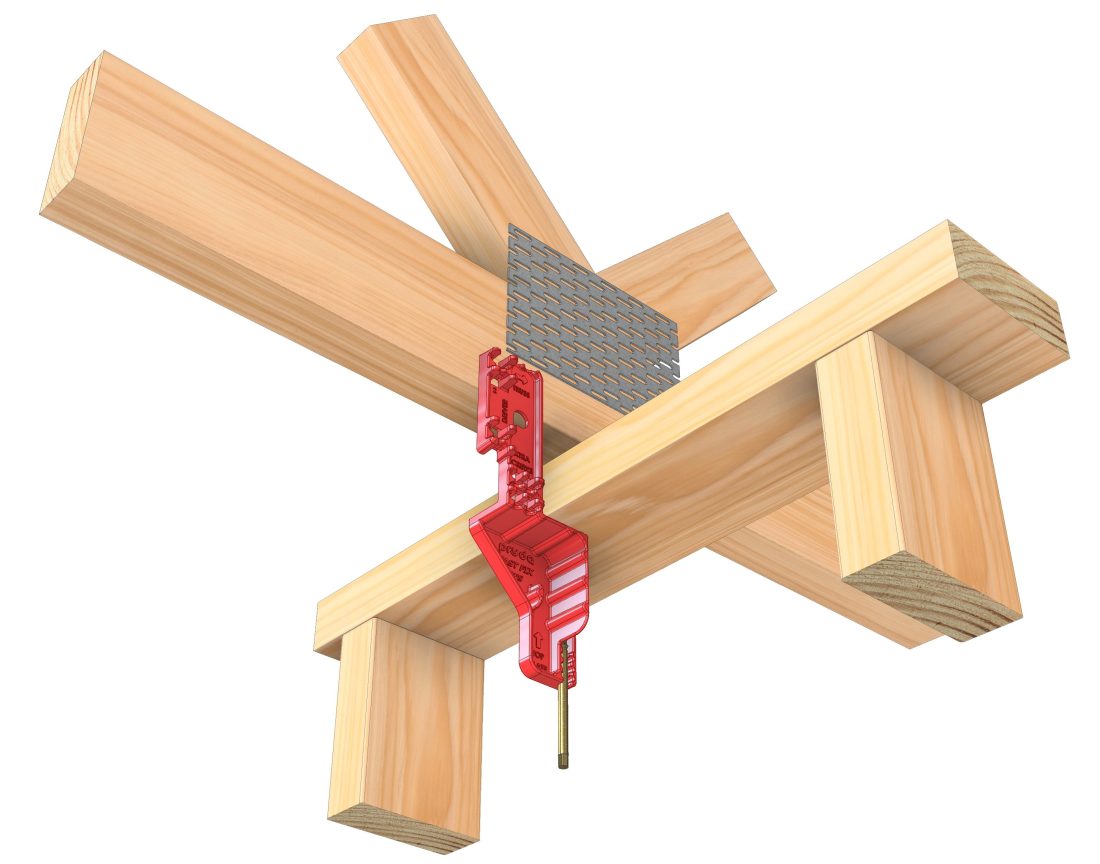 Iws Truss Perpendicular To Wall Underside Fix View 3